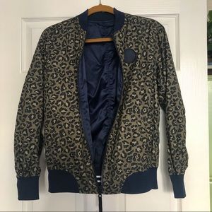 RARE REVERSIBLE Converse cheetah jacket